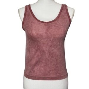 Hot Kiss Mauve Ribbed Tank Top 1X/2X y2k 2000s workout clothing